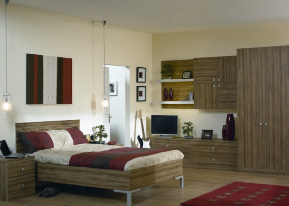 satin olivewood bedroom