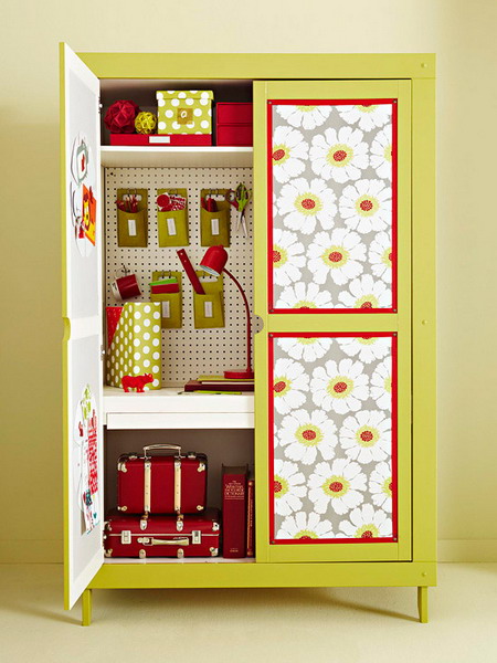Update Your Cabinets With Wallpapers Interior Design Ideas And