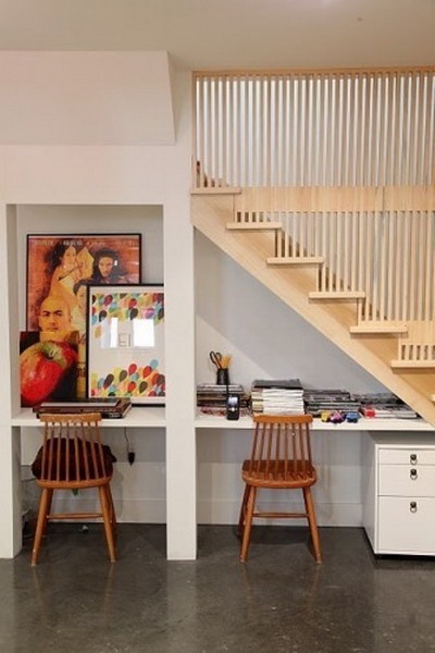 Desk Under Stairs Design Ideas Office Under Staircase