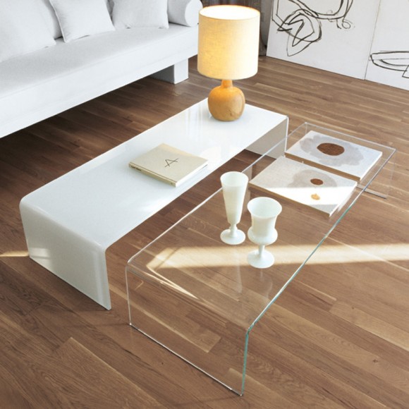 move bent glass coffee table