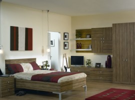 satin olivewood bedroom