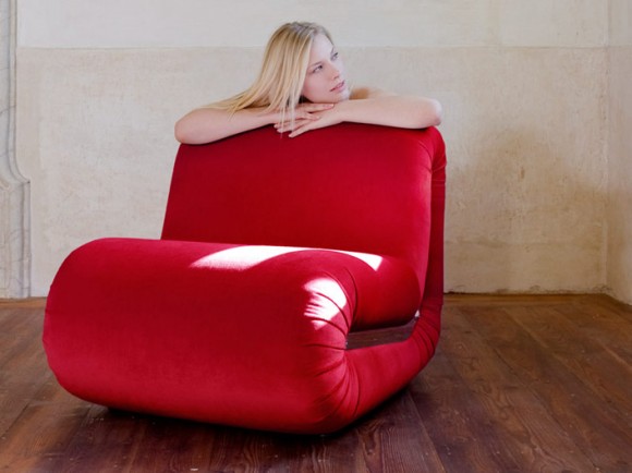 stylish boomerang armchair