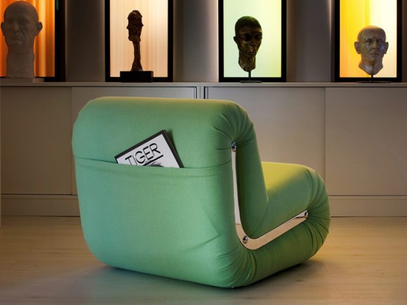 stylish boomerang armchair