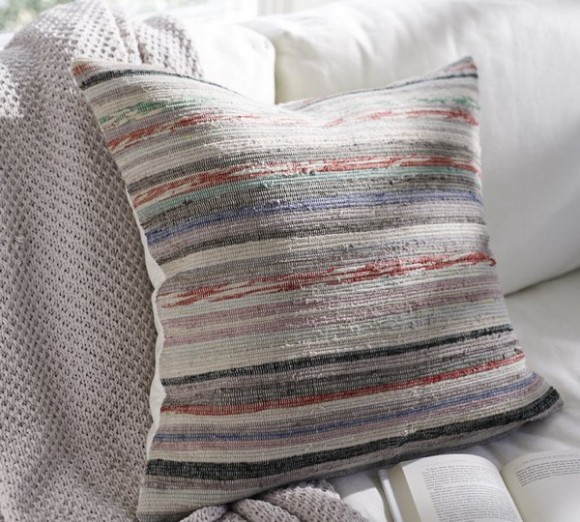 summer pillows : multicolor stripes