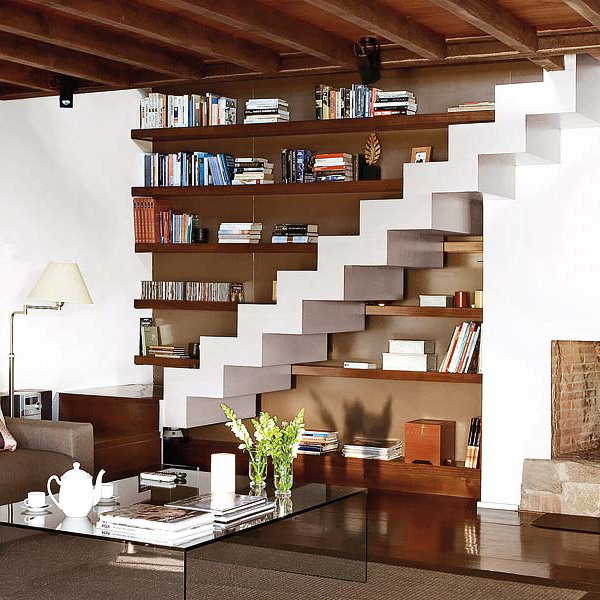under stairs idea for living room