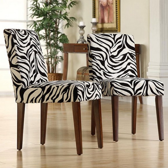 zebra print in upholstery and textiles