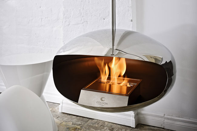 aeris stainless steel fireplace