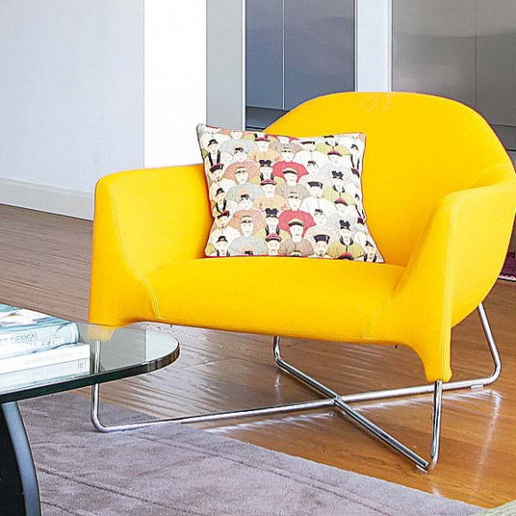 arm chair ideas in bright neon colors