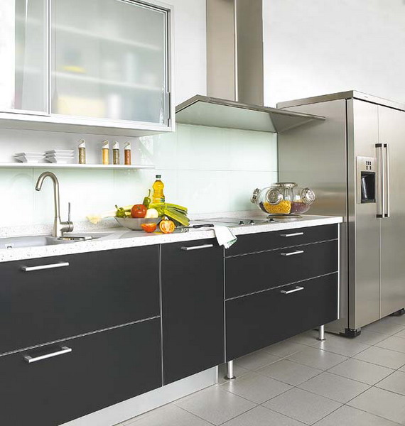 black elegant kitchen