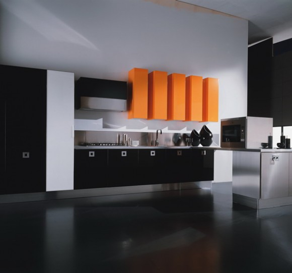 black elegant kitchen