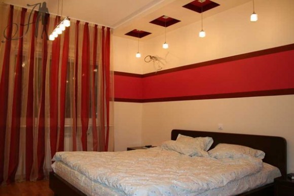 combo red black and white for bedroom