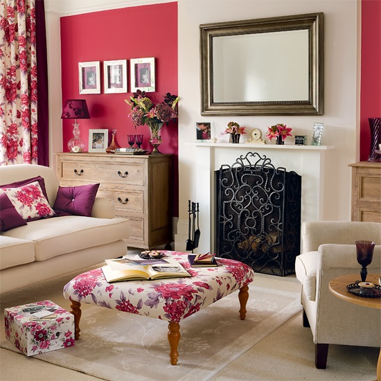 Red, Black And White Interiors: Living Rooms, Kitchens, Bedrooms