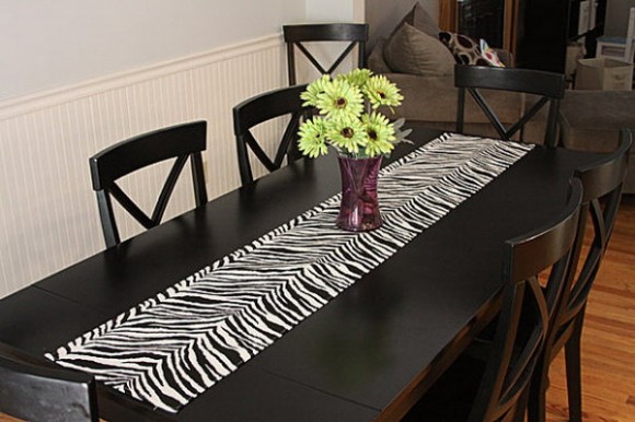 zebra print dining table 01