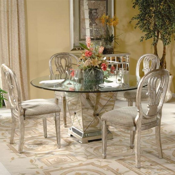 furniture mirrored dining table 01