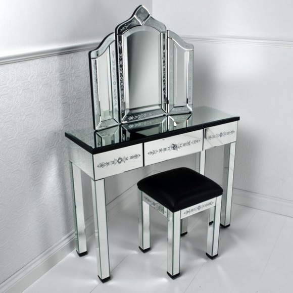 furniture mirrored vanity table 02
