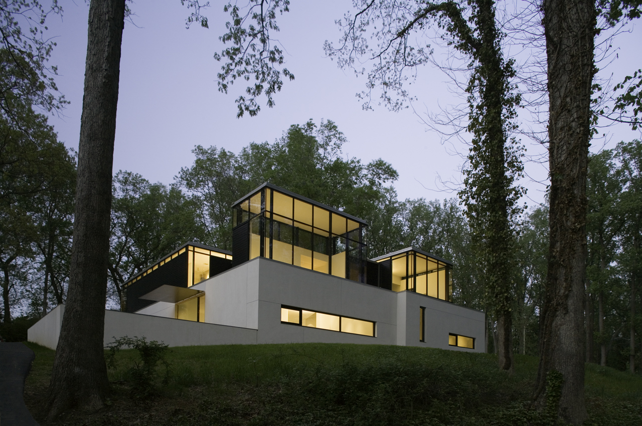 black white residence 01