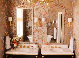 eclectic bathroom by summer thornton design