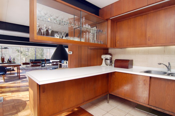 kitchen cabinets on display