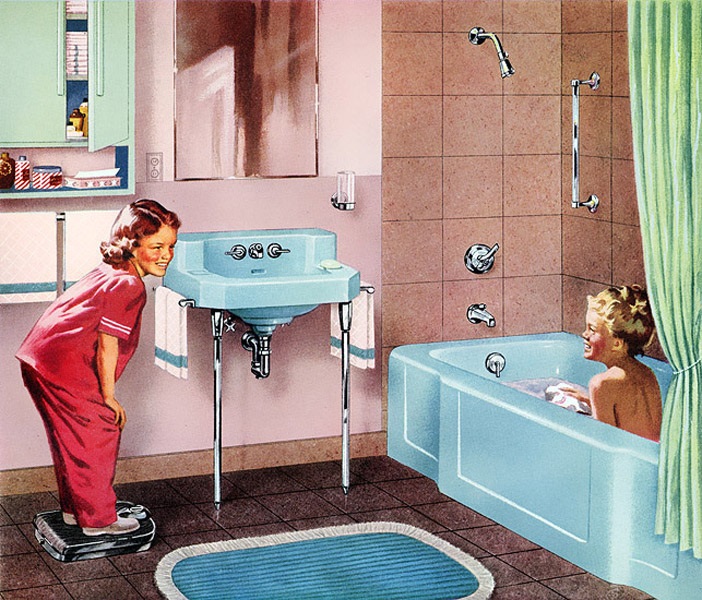 the fifties bathroom