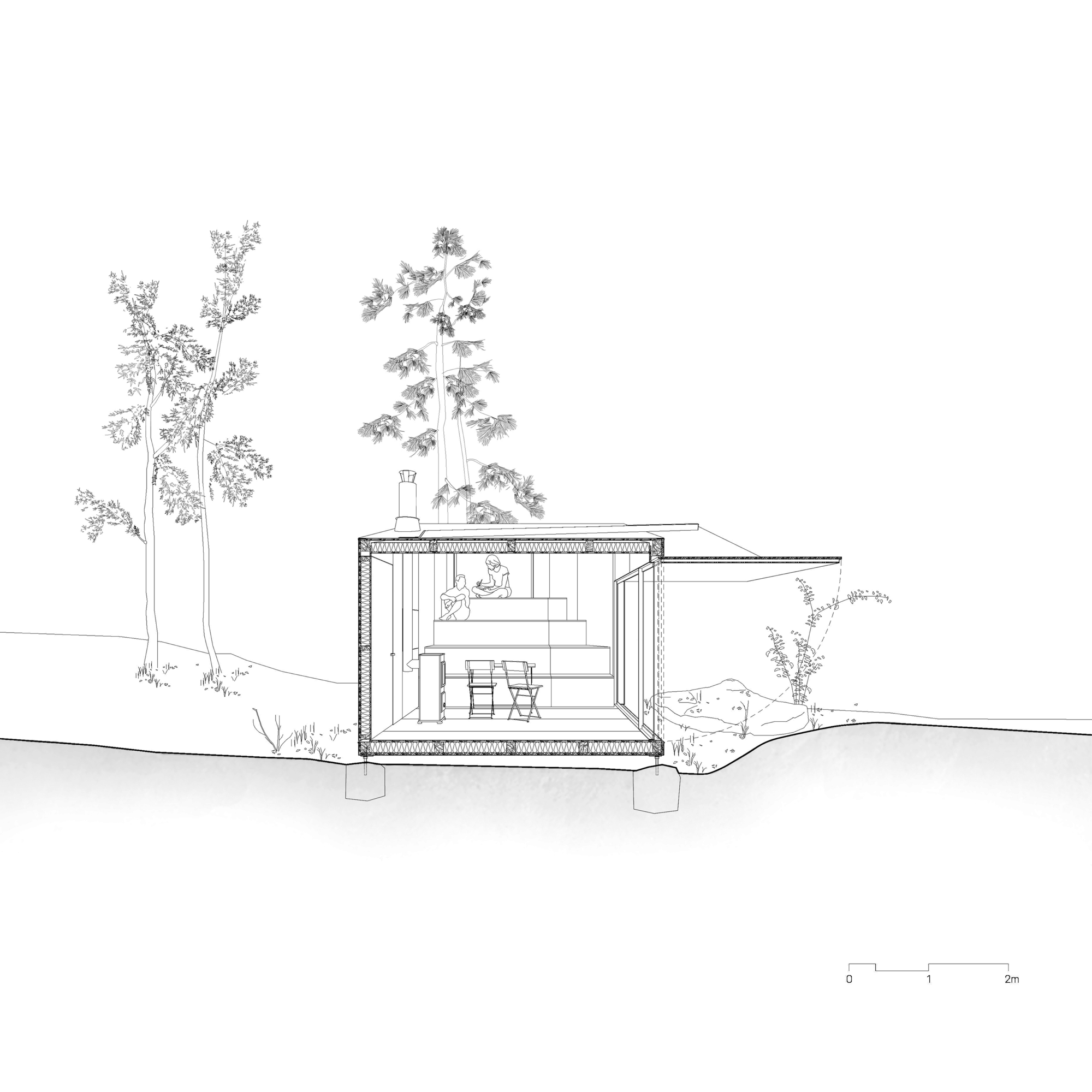 forest retreat by uhlik architekti 12