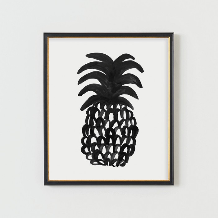 rooms and kitchen look contemporary prints and posters pineapple print