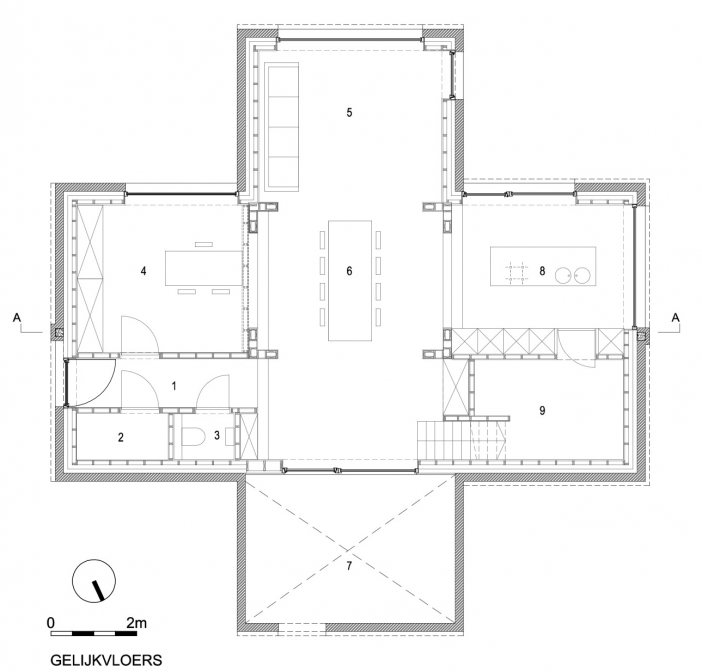 layout plan dna house blaf architecten 07