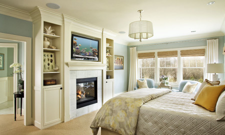 fireplace ideas for a posh bedroom