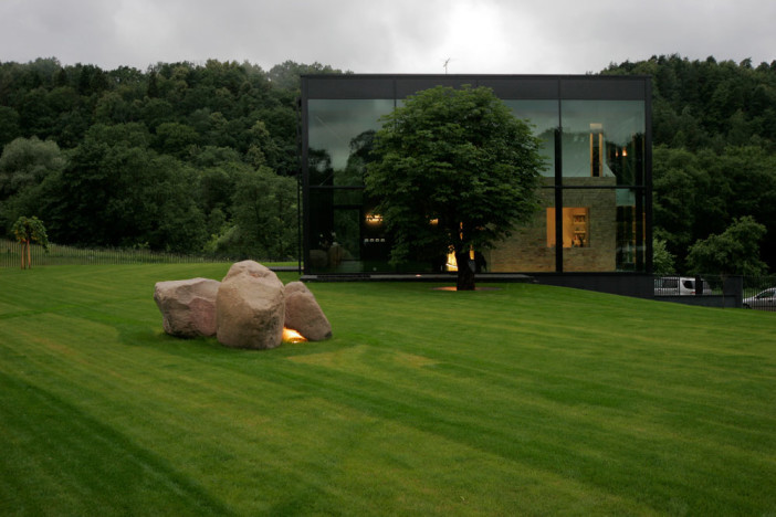 glass shape of glass house in lithuania 05