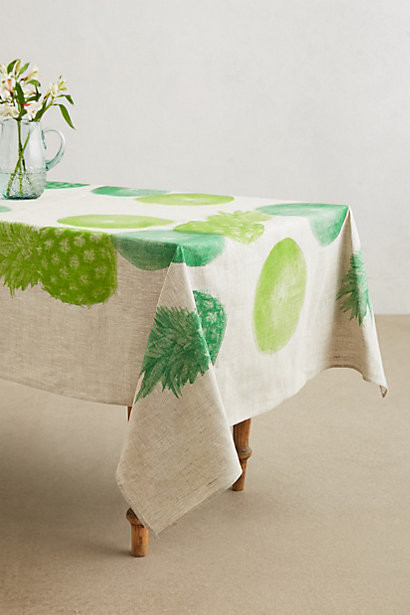 pineapple paradise cove tablecloth by anthropologie