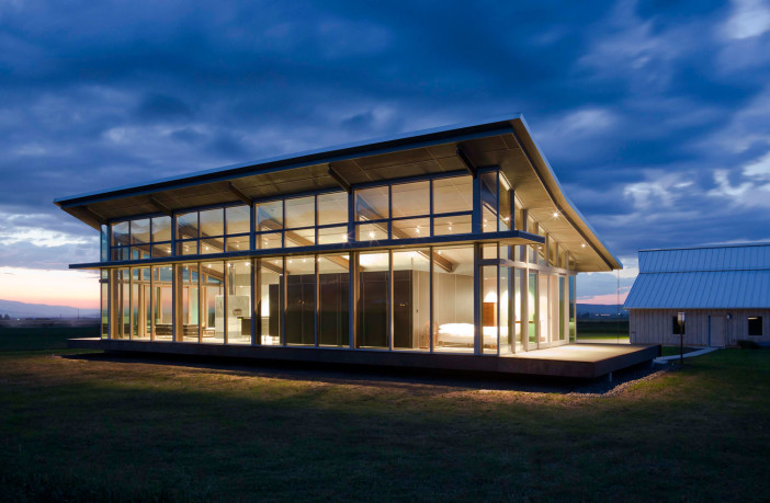 glass farm house exterior design 08