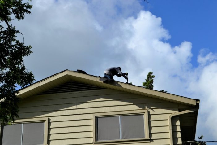 roof treading gently