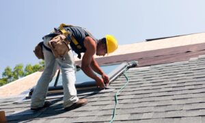 roofer doing repair