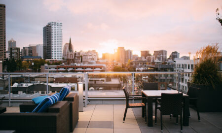 outdoor rooftop terrace