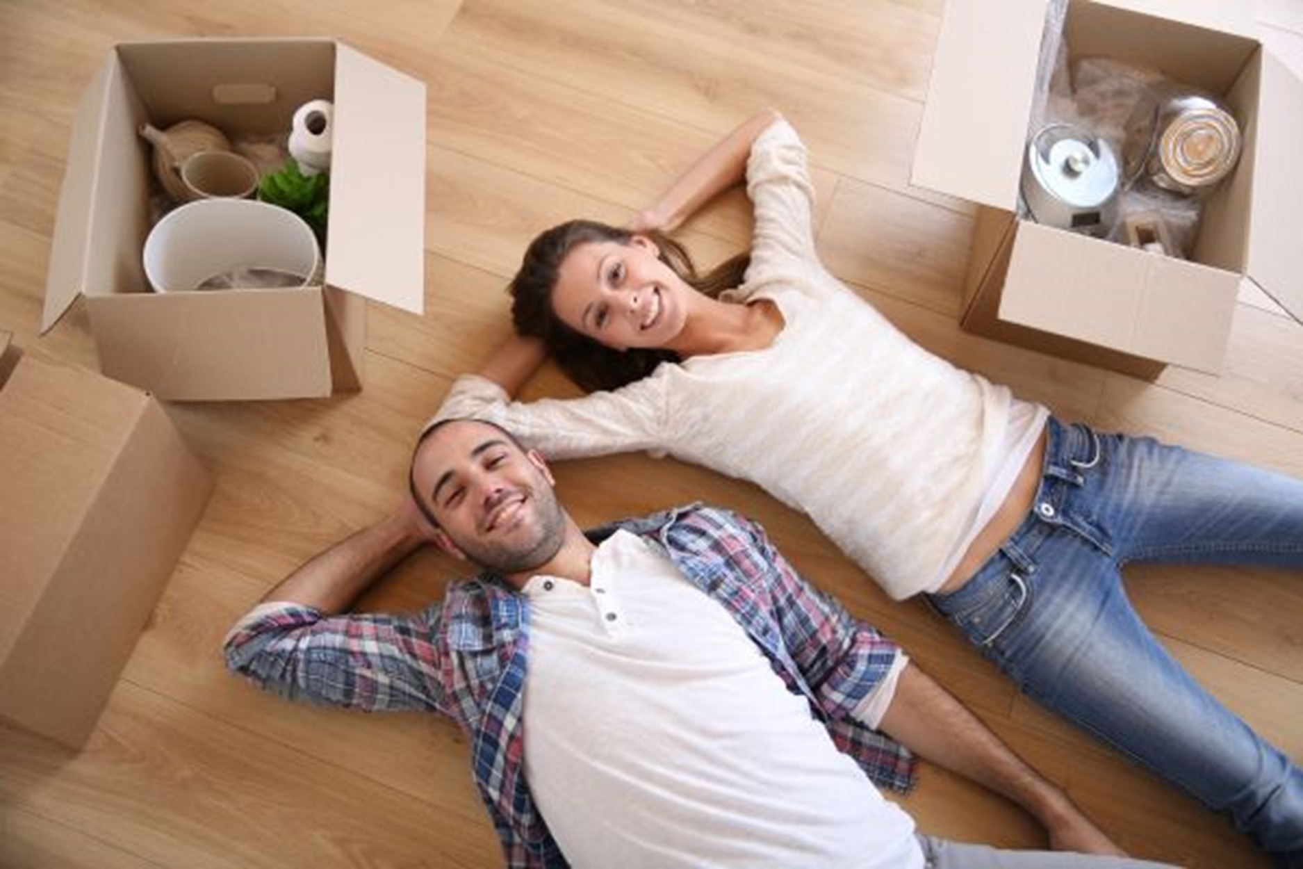 couple lying on the floor